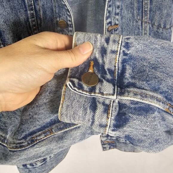 Members Only X Nickelodeon Denim Jacket Sz M Rugrats SpongeBob Grunge Y2K Casual - Picture 10 of 14